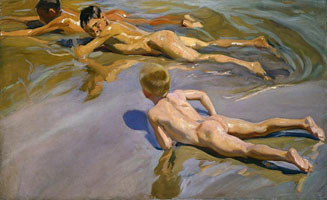 Cuadro de Joaquín Sorolla y Bastida - Niños en la playa II