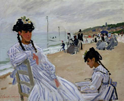 Cuadro de Oscar-Claude Monet - La Playa en Trouville
