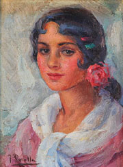 Cuadro de Joaquín Sorolla y Bastida - Retrato de una Mujer de Sorolla