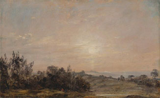 Cuadro de John Constable - Hampstead Heath mirando hacia Harrow