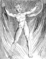 Cuadro de William Blake  - Fuego