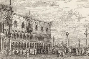 Cuadro de Giovanni Antonio Canal - La Piera del Bando. V