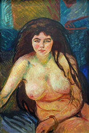 Cuadro de Edvard Munch - Desnudo Femenino