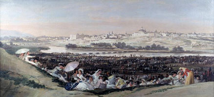 Cuadro de Francisco de Goya y Lucientes - La pradera de San Isidro 