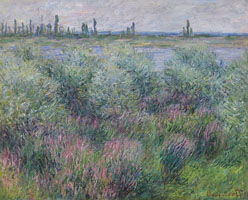 Cuadro de Oscar-Claude Monet - Los Bancos del Sena en Vetheuil