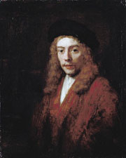Cuadro de Rembrandt Harmenszoon van Rijn  - Un joven, tal vez el hijo del artista Titus