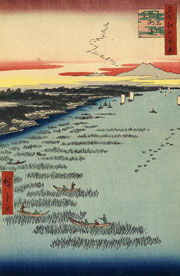 Cuadro de Utagawa Hiroshige - Minami-shinagawa samezu kaigan