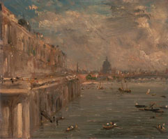 Cuadro de John Constable - Somerset House Terrace desde el puente de Waterloo