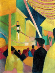 Cuadro de August Macke - Seiltänzerin