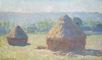 Cuadro de Oscar-Claude Monet - Haystacks, finales del verano