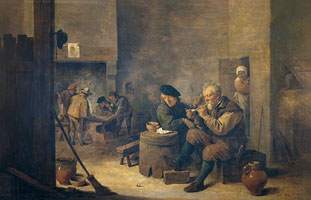 Cuadro de David Teniers (El Joven) - Fumadores