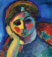 Cuadro de Alexej von Jawlensky - La mujer de pensamiento