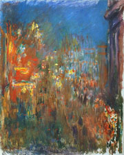 Cuadro de Oscar-Claude Monet - Leicester Square en la noche