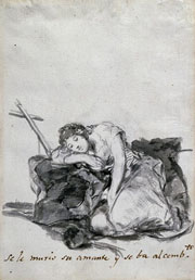 Cuadro de Francisco de Goya y Lucientes - Se le murio su amante y se va al comvento