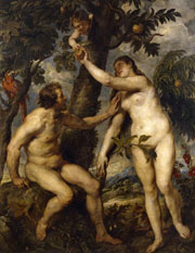 Cuadro de Peter Paul Rubens - Adán y Eva