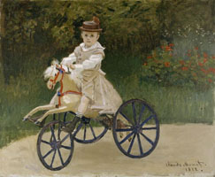 Cuadro de Oscar-Claude Monet - Jean Monet en su caballo de la afición