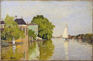 Cuadro de Oscar-Claude Monet - Casas en el Achterzaan