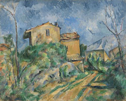 Cuadro de Paul Cézanne - Maison María con una vista del Castillo Negro