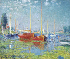 Cuadro de Oscar-Claude Monet - Argenteuil. Yates