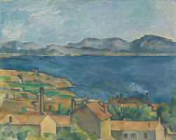 Cuadro de Paul Cézanne - La bahía de Marsella visto de L'Estaque