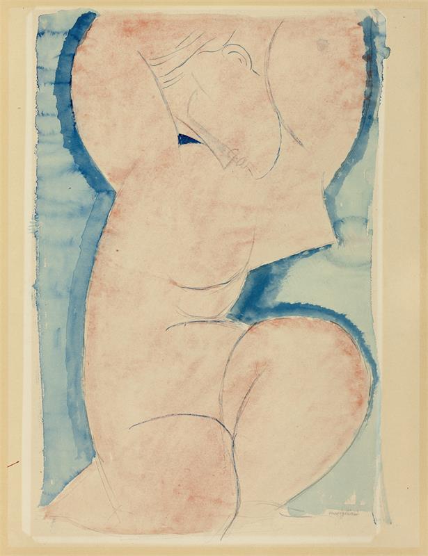 Cuadro de Amedeo Modigliani - Caryatid (c. 1913)