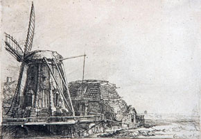 Cuadro de Rembrandt Harmenszoon van Rijn  - El molino de Viento