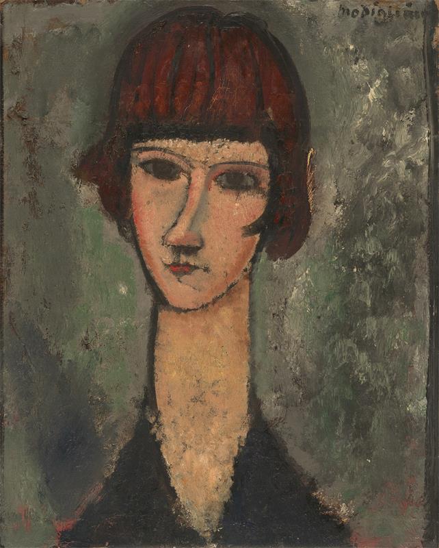 Cuadro de Amedeo Modigliani - Portrait of a Woman (c. 1917)