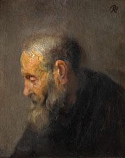 Cuadro de Rembrandt Harmenszoon van Rijn  - Estudio de un anciano de perfil