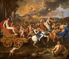 Cuadro de Nicolas Poussin - El triunfo de Baco