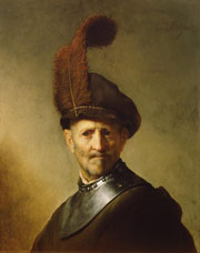 Cuadro de Rembrandt Harmenszoon van Rijn  - Un viejo en traje militar