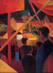 Cuadro de August Macke - funambulista