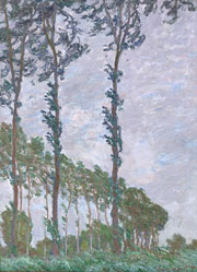 Cuadro de Oscar-Claude Monet - Efecto de Viento de la serie de los Álamos