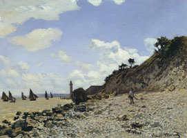 Cuadro de Oscar-Claude Monet - La Playa de Honfleur