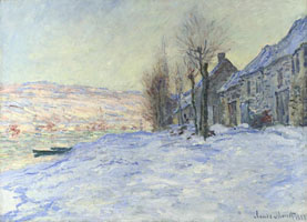 Cuadro de Oscar-Claude Monet - Lavacourt bajo la nieve