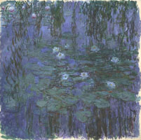 Cuadro de Oscar-Claude Monet - Nenúfares Azules