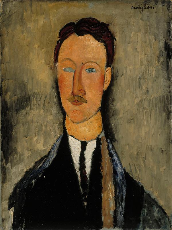 Cuadro de Amedeo Modigliani - Portrait Of The Artist Léopold Survage (1918)