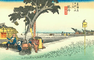 Cuadro de Utagawa Hiroshige - Fukuroi