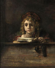 Cuadro de Rembrandt Harmenszoon van Rijn  - Titus en su escritorio