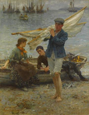 Cuadro de Henry Scott Tuke - Regreso de la pesca