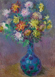 Cuadro de Oscar-Claude Monet - Jarrón de Crisantemos
