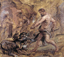 Cuadro de Peter Paul Rubens - Hércules y el Cancerbero