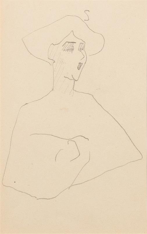 Cuadro de Amedeo Modigliani - Tête et buste de femme (1905