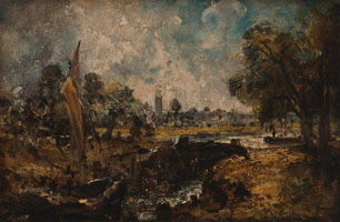 Cuadro de John Constable - Dedham Lock II