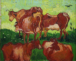 Cuadro de Vincent Willem van Gogh  - Las Vacas