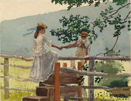 Cuadro de Homer winslow - En el Stile