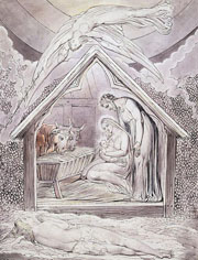 Cuadro de William Blake  - En la mañana de la Natividad de Cristo-