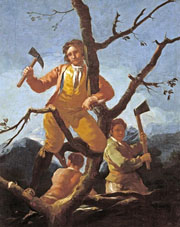 Cuadro de Francisco de Goya y Lucientes - Los leñadores 
