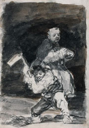 Cuadro de Francisco de Goya y Lucientes - No sabias lo que llebabas a cuestas