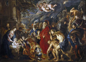 Cuadro de Peter Paul Rubens - Adoración de los Reyes Magos