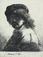 Cuadro de Rembrandt Harmenszoon van Rijn  - Autorretrato Rembrandt